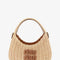 Mini Wander Wicker Shoulder Bag Beige