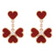 SWEET CLOVER CARNELIAN EARINGS