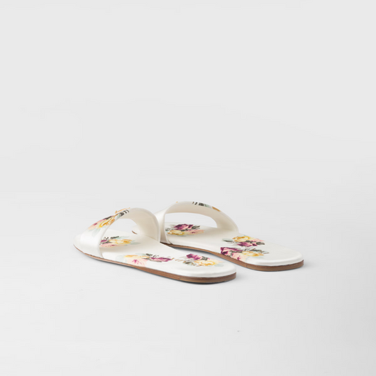 Printed satin slides