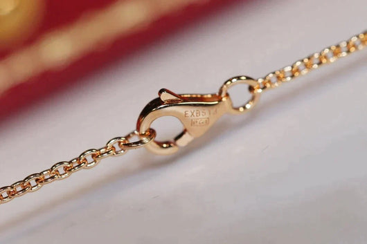 LOVE NECKLACE ROSE GOLD AND SILVER