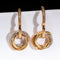 TRINITY EARRINGS GOLD SILVER ROSE GOLD DIAMONDS