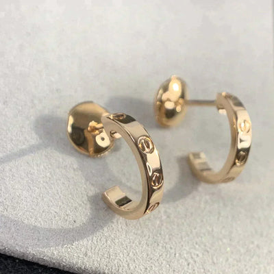 LOVE EARRINGS 2.65MM ROSE GOLD