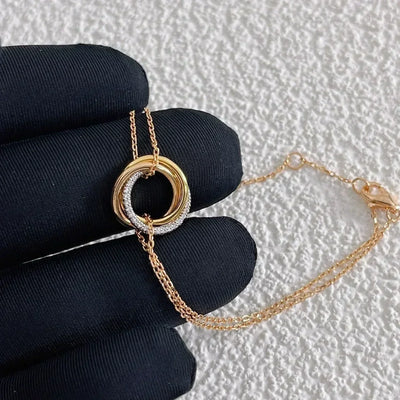 TRINITI BRACELET GOLD SILVER ROSE GOLD DIAMONDS
