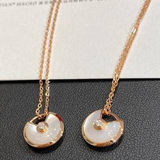 AMULETTE ROSE GOLD MOP NECKLACE
