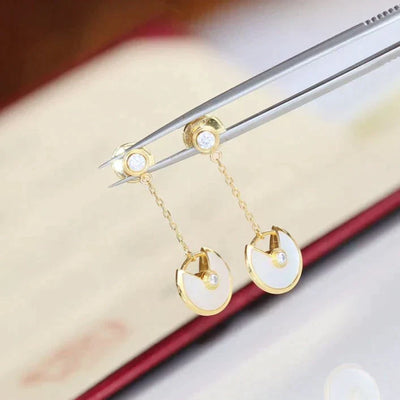 AMULETTE DROP EARRINGS MOP ROSE GOLD