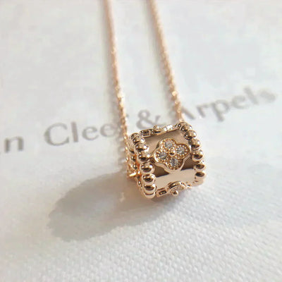 PERLEE PEDANT NECKLACE GOLD / ROSE GOLD