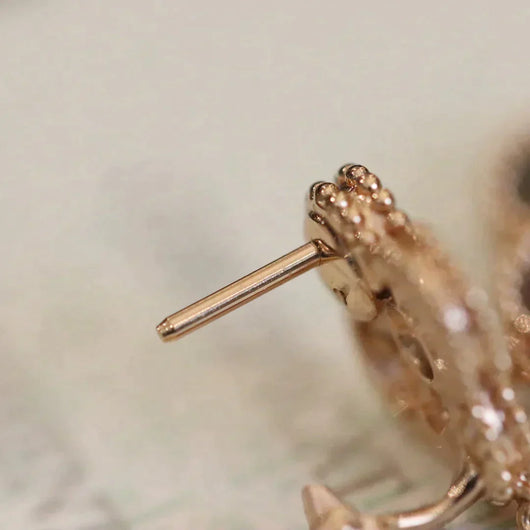 CLOVER MEDIUM 1 MOTIFS FUll DIAMOND EARRINGS