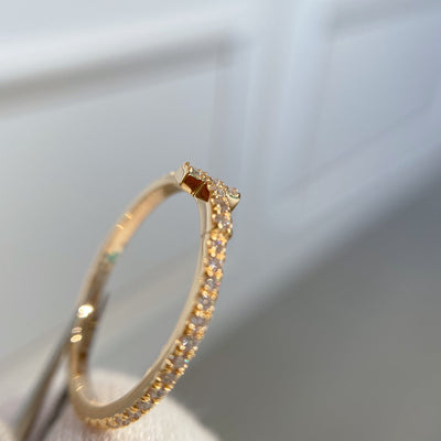 T RING DIAMOND ROSE GOLD