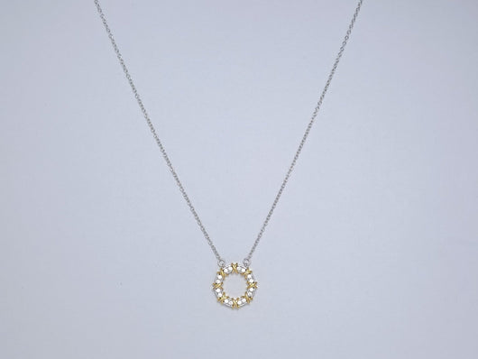 SIXTEEN STONE NECKLACE GOLD