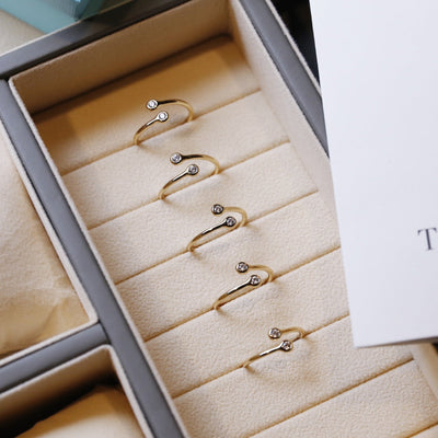 ELSA HOOP RING ROSE GOLD