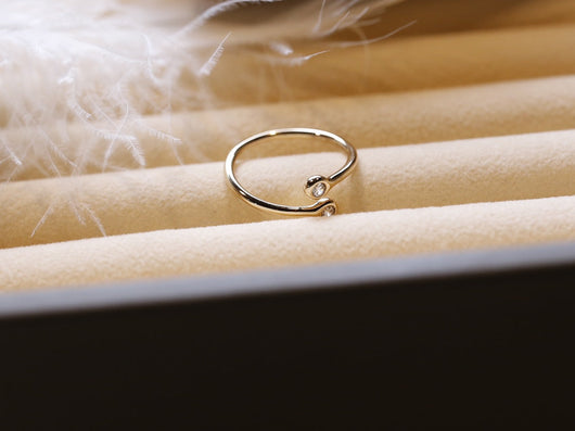 ELSA HOOP RING ROSE GOLD