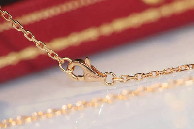 LOVE DOUBLE RING DIAMOND NECKLACE
