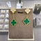 CLOVER  2 MOTIFS  DIAMOND  EARRINGS (MULTIPLE CHOICES）