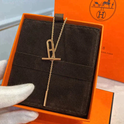 FARANDOLE LONG NECKLACE ROSE GOLD