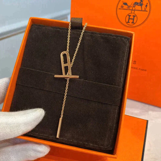FARANDOLE LONG NECKLACE ROSE GOLD