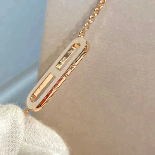 FARANDOLE LONG NECKLACE ROSE GOLD