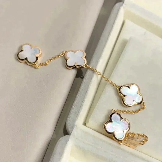 PURE CLOVER MOP BRACELET 4 MOTIFS