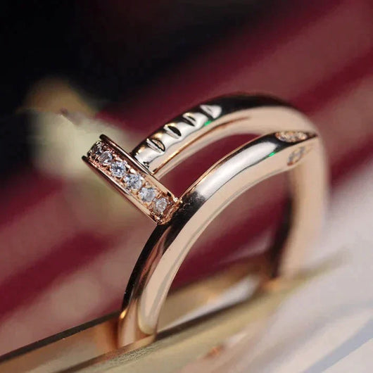 JUSTE RING 2.65MM ROSE GOLD DIAMOND