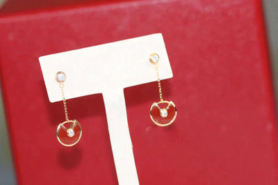 AMULETTE DROP EARRINGS CARNELIAN ROSE GOLD