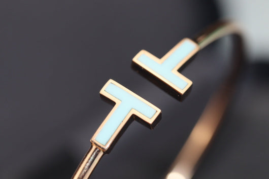 T BRACELET 1.8MM TURQUOISE ROSE GOLD