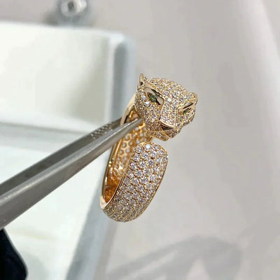 PANTHERE ROSE GOLD DIAMOND RING