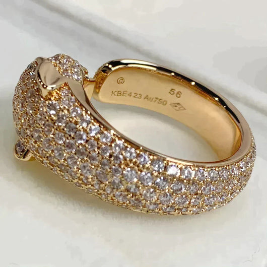 PANTHERE ROSE GOLD DIAMOND RING