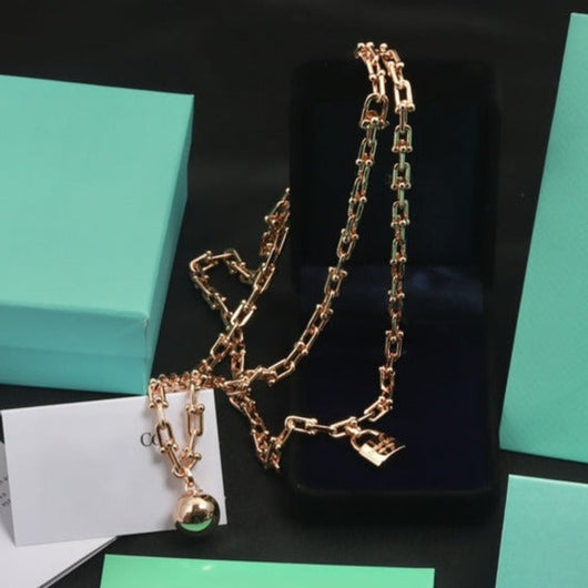 HARDWEAR ROSE GOLD WRAP NECKLACE