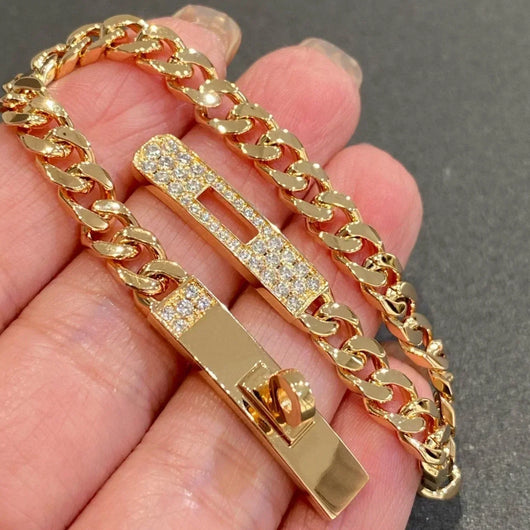 KELLY CHAIN ROSE GOLD DIAMONDS BRACELET
