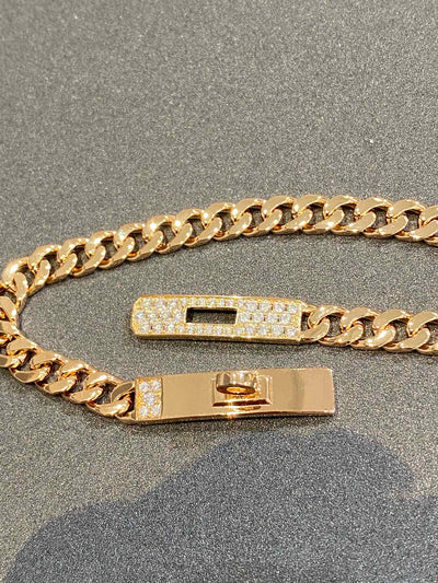 KELLY CHAIN ROSE GOLD DIAMONDS BRACELET