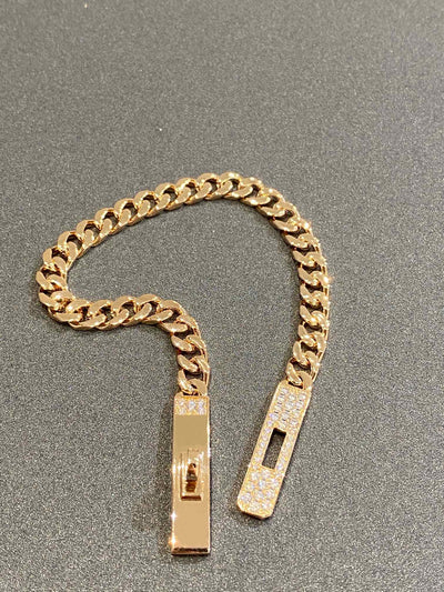 KELLY CHAIN ROSE GOLD DIAMONDS BRACELET