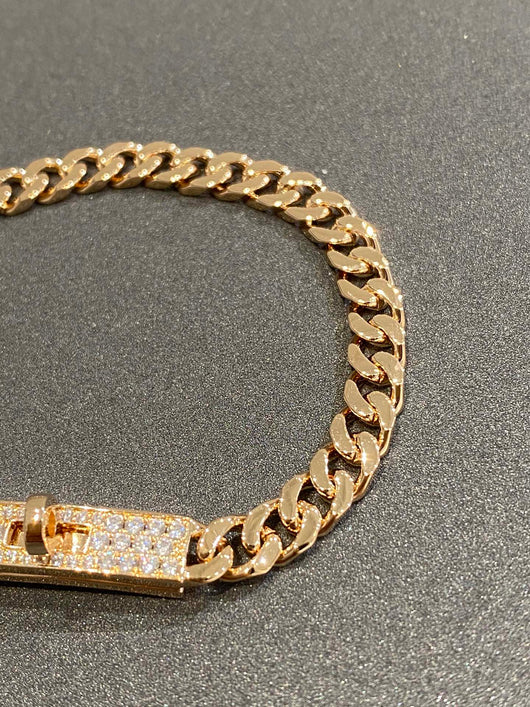 KELLY CHAIN ROSE GOLD DIAMONDS BRACELET