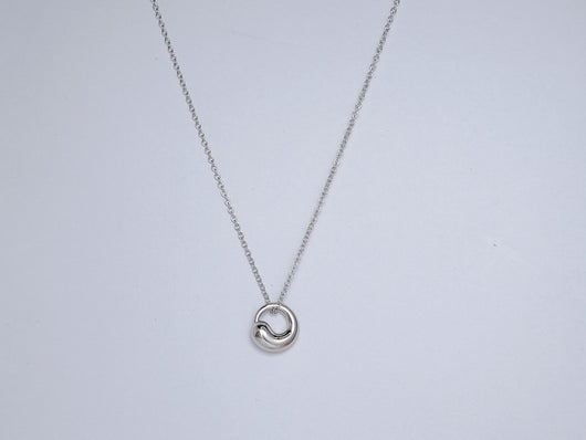 SNAIL PEDANT SILVER NECKLACE