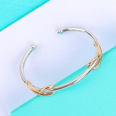 INFINITY SILVER ROSE GOLD BRACELET