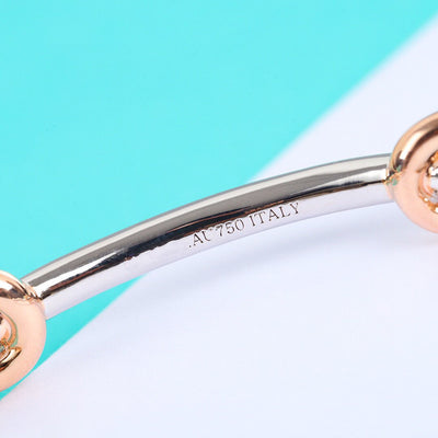 INFINITY SILVER ROSE GOLD BRACELET
