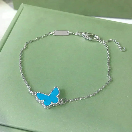 BUTTERFLY TURQUOISE BUTTERFLY BRACELET SILVER