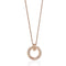 T CIRCLE PEDANT DIAMOND NECKLACE