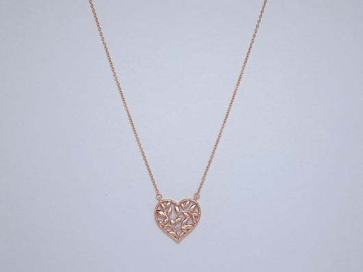 HEART LEAF PEDANT NECKLACE