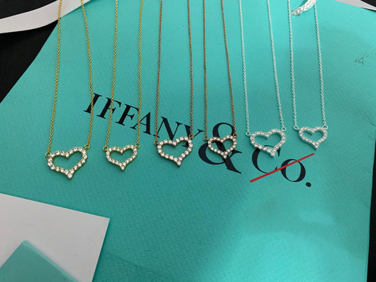 LARGE DIAMOND HEART NECKLACE
