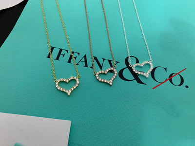LARGE DIAMOND HEART NECKLACE