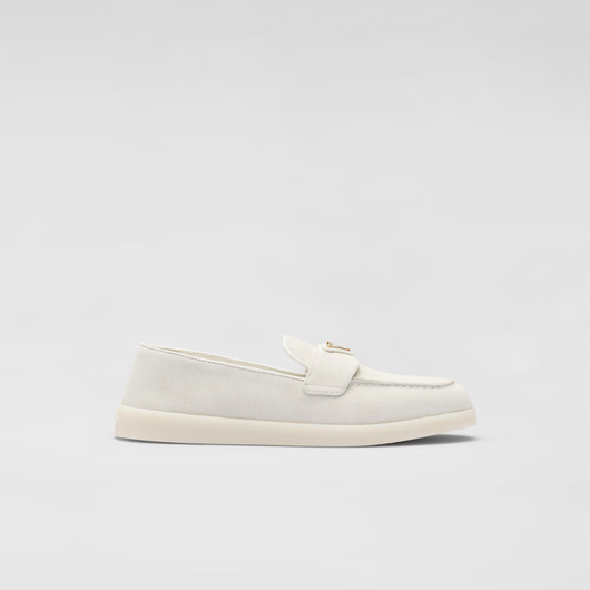 Suede leather loafers