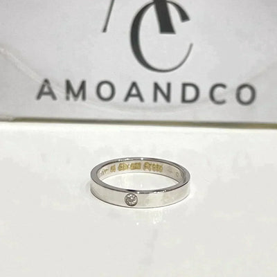 LOVE RING 4MM 1 DIAMOND