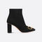C'est Heeled Ankle Boot Black