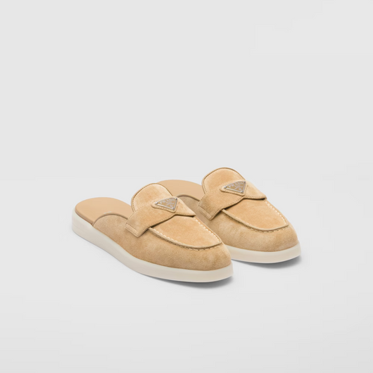 Suede mules