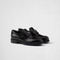 Elegant Brushed leather Black loafers