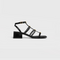 CLEMENCE MULTI TRIOMPHE SANDAL in GLOSSY CALFSKIN
