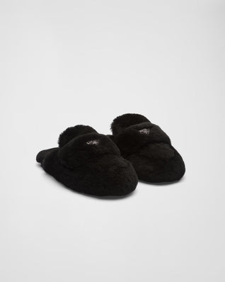 Shearling mules
