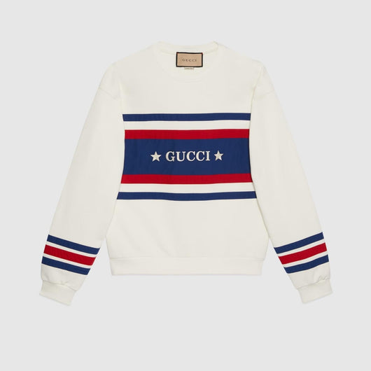 COTTON JERSEY SWEATSHIRT WITH EMBROIDERY
