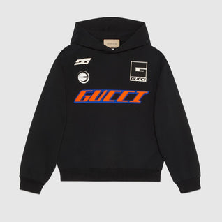 COTTON JERSEY HOODED SWEATSHIRT
