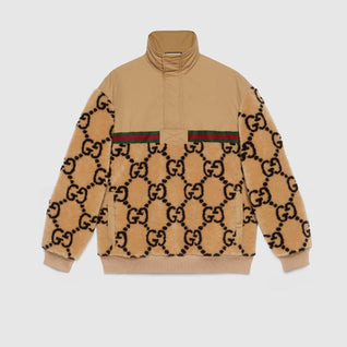 GG JACQUARD HALF-ZIP JACKET