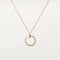 JUSTE NECKLACE ROSE GOLD DIAMONDS